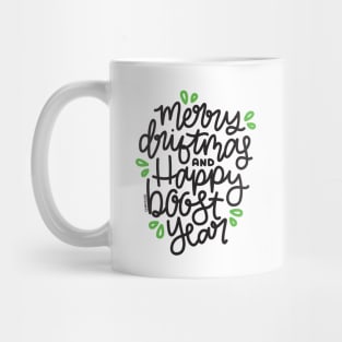 Merry Driftmas and Happy Boost Year - Green Leaves Mug